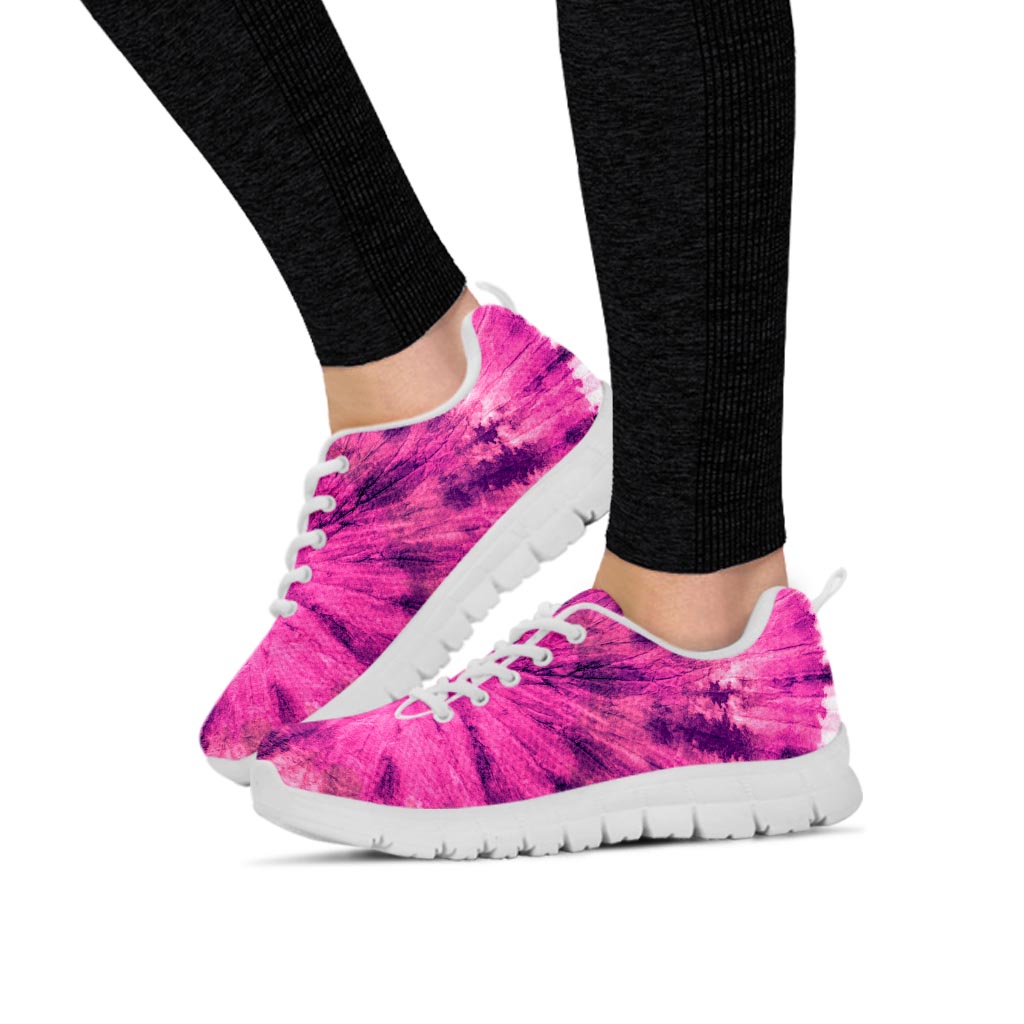 Pink Tie Dye Women's Sneakers-grizzshop