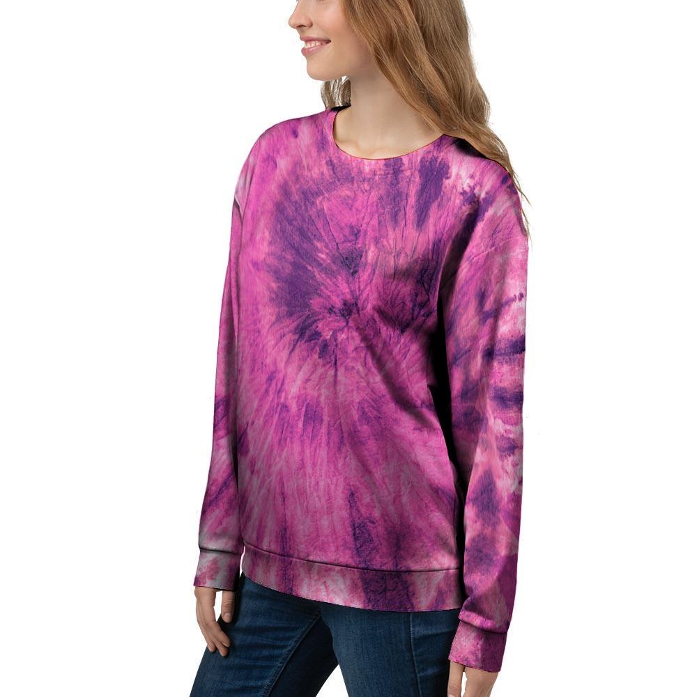 Pink Tie Dye Women's Sweatshirt-grizzshop