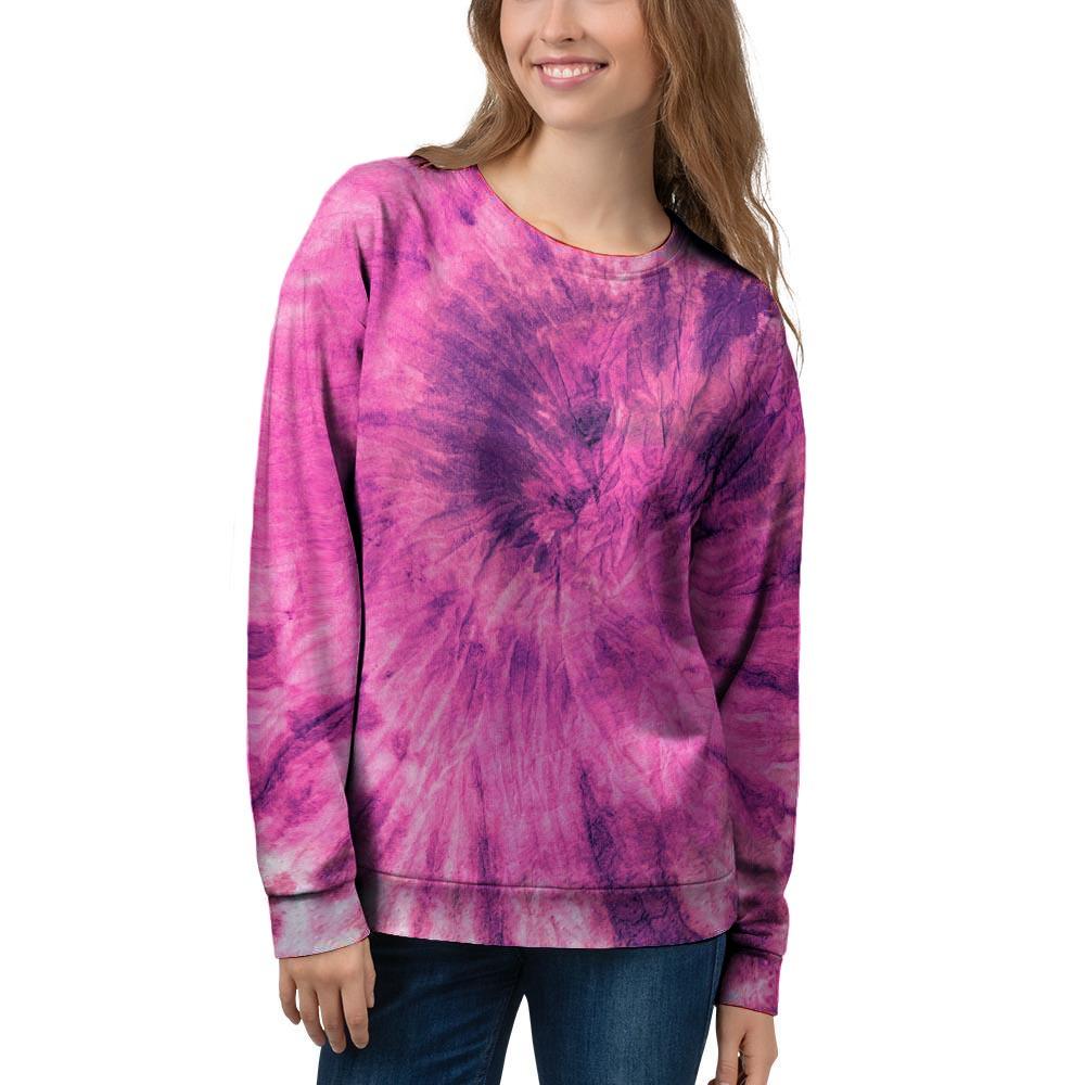 Pink Tie Dye Women's Sweatshirt-grizzshop