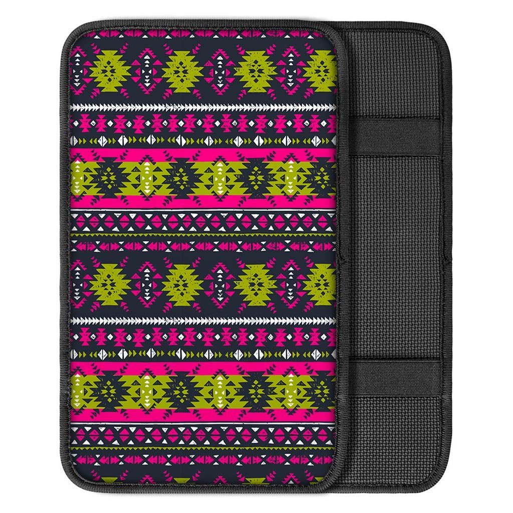 Pink Tribal Aztec Grunge Car Console Cover-grizzshop