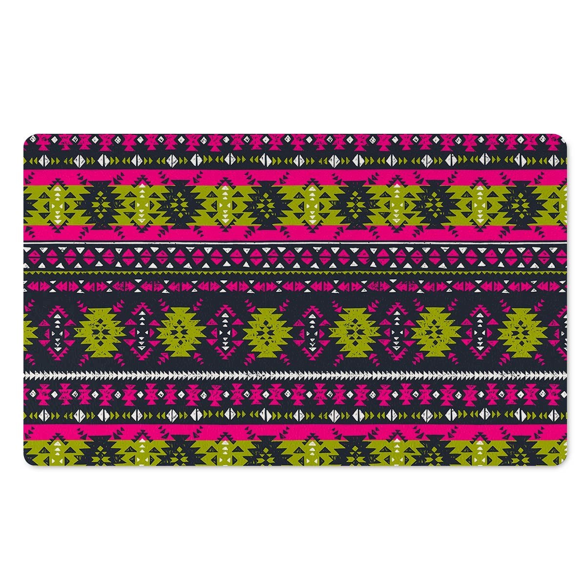 Pink Tribal Aztec Grunge Door Mat-grizzshop