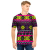 Pink Tribal Aztec Grunge Men T Shirt-grizzshop