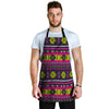 Pink Tribal Aztec Grunge Men's Apron-grizzshop