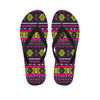 Pink Tribal Aztec Grunge Men's Flip Flops-grizzshop