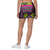 Pink Tribal Aztec Grunge Mini Skirt-grizzshop