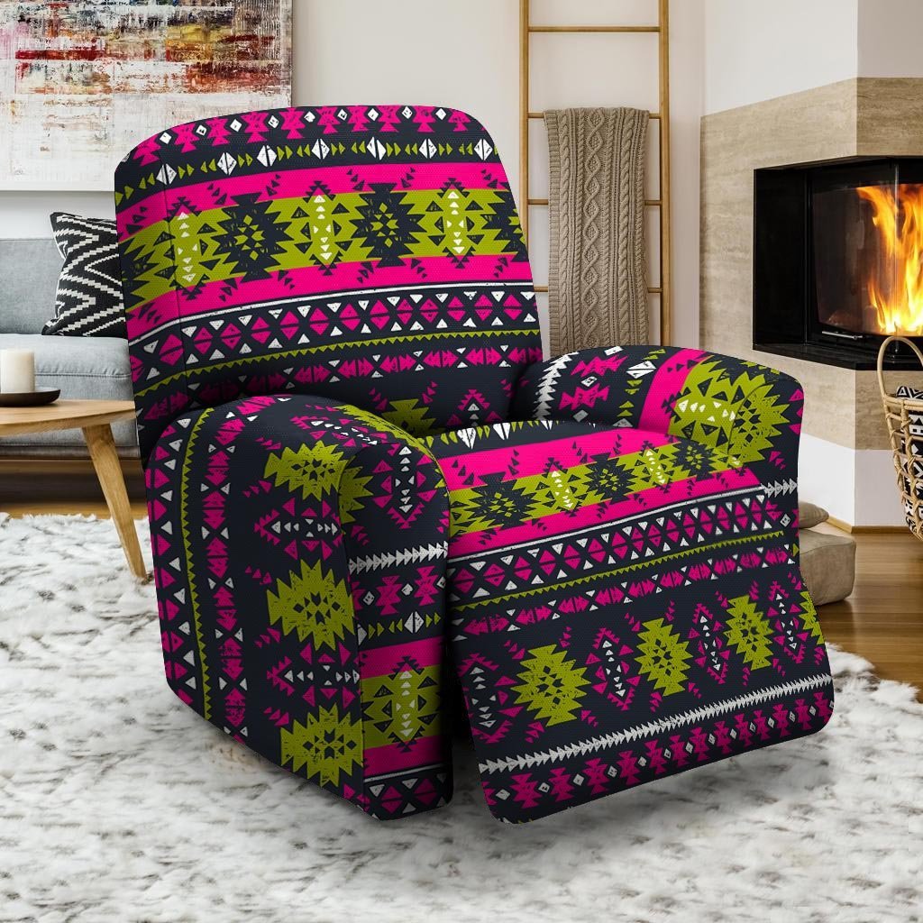 Pink Tribal Aztec Grunge Recliner Cover-grizzshop