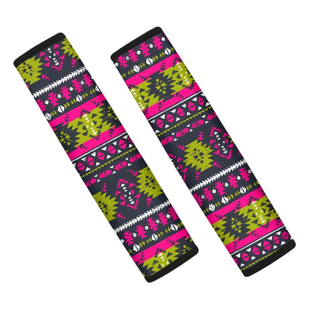 Pink Tribal Aztec Grunge Seat Belt Cover-grizzshop