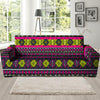 Pink Tribal Aztec Grunge Sofa Cover-grizzshop