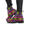 Pink Tribal Aztec Grunge Women's Boots-grizzshop