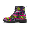 Pink Tribal Aztec Grunge Women's Boots-grizzshop