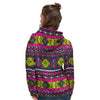 Pink Tribal Aztec Grunge Women's Hoodie-grizzshop