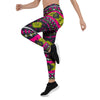 Pink Tribal Aztec Grunge Women's Leggings-grizzshop