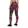 Pink Tribal Aztec Grunge Women's Leggings-grizzshop