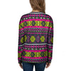 Pink Tribal Aztec Grunge Women's Sweatshirt-grizzshop