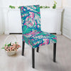 Pink Tropical Palm Leaves Hawaiian Pattern Print Chair Cover-grizzshop