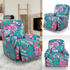 Pink Tropical Palm Leaves Hawaiian Pattern Print Recliner Cover-grizzshop