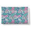 Pink Tropical Palm Leaves Hawaiian Pattern Print Throw Blanket-grizzshop