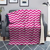 Pink Wave Striped Print Blanket-grizzshop