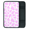 Pink White Cow Print Car Console Cover-grizzshop