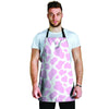 Pink White Cow Print Men's Apron-grizzshop