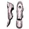 Pink White Cow Print Muay Thai Shin Guard-grizzshop