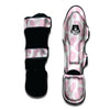 Pink White Cow Print Muay Thai Shin Guard-grizzshop