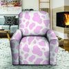 Pink White Cow Print Recliner Cover-grizzshop