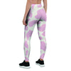 Pink White Cow Print Women's Leggings-grizzshop