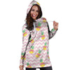 Pink Zig Zag Pineapple Print Hoodie Dress-grizzshop