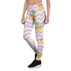 Pink Zig Zag Pineapple Print Women's Leggings-grizzshop