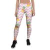 Pink Zig Zag Pineapple Print Women's Leggings-grizzshop