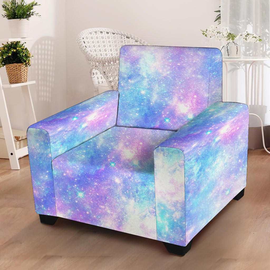 Pink and Blue Galaxy Space Armchair Cover-grizzshop