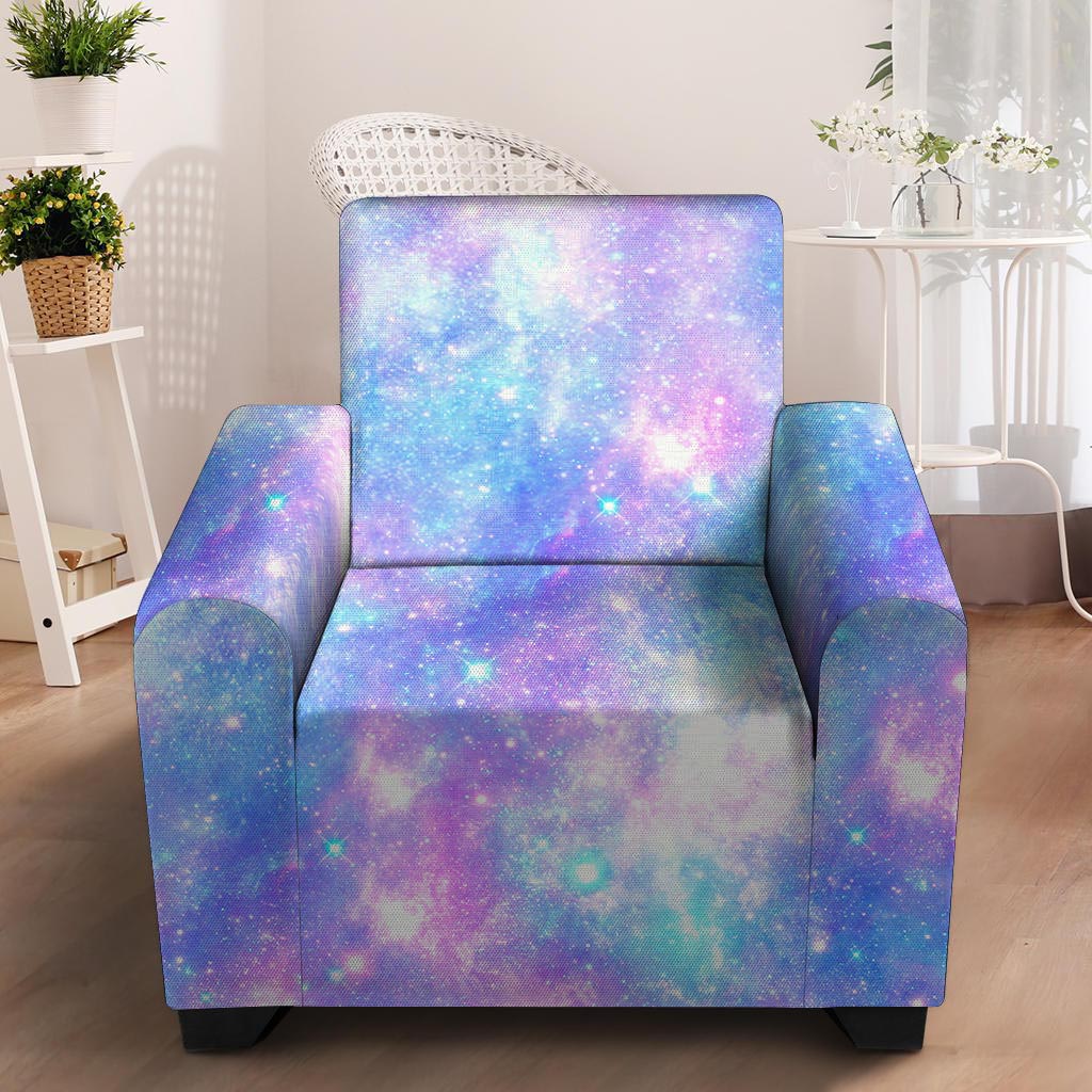 Pink and Blue Galaxy Space Armchair Cover-grizzshop