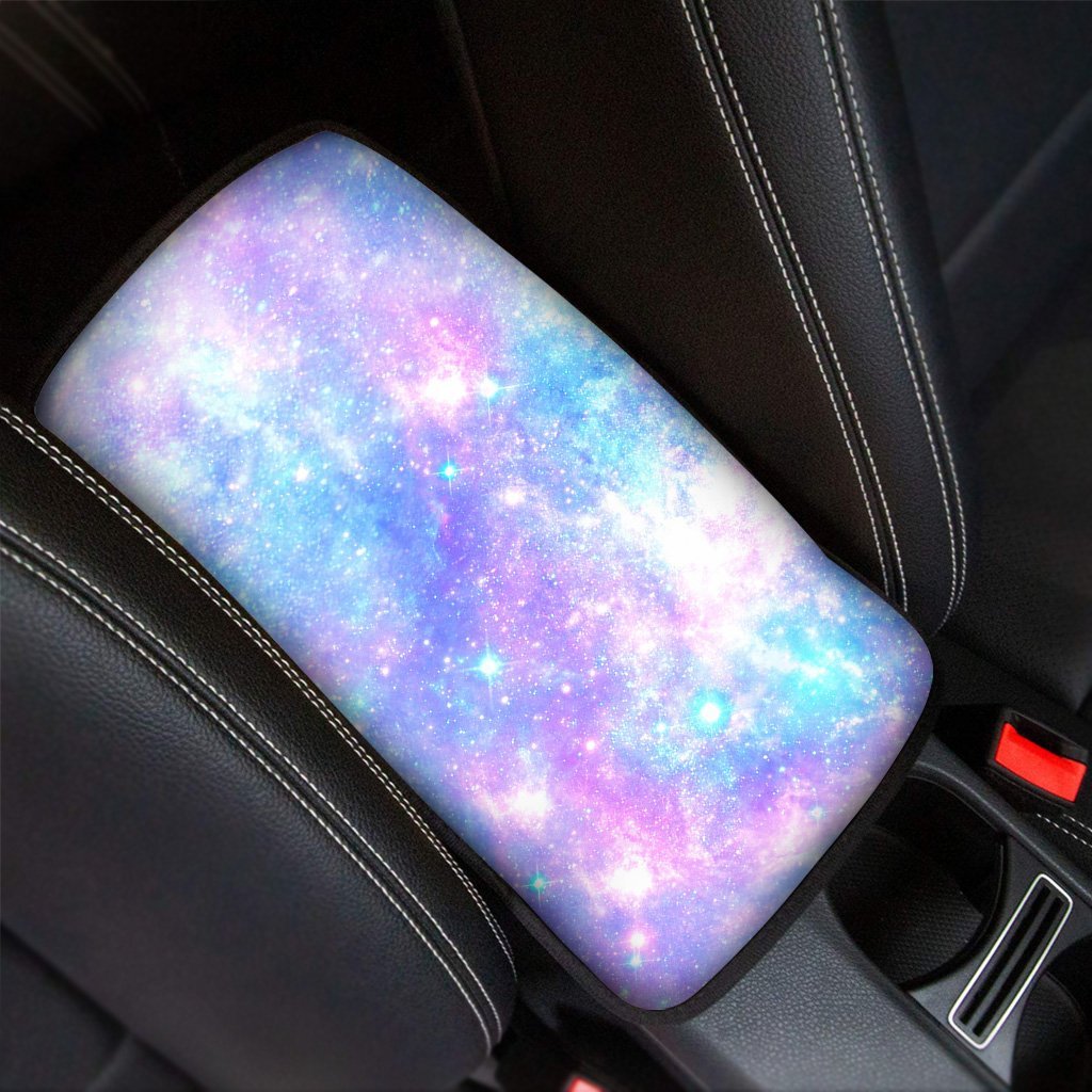 Pink and Blue Galaxy Space Car Console Cover-grizzshop