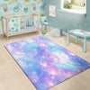 Pink and Blue Galaxy Space Floor Mat-grizzshop