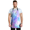 Pink and Blue Galaxy Space Men's Apron-grizzshop