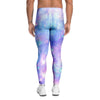 Pink and Blue Galaxy Space Men's Leggings-grizzshop