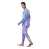 Pink and Blue Galaxy Space Men's Pajamas-grizzshop