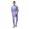 Pink and Blue Galaxy Space Men's Pajamas-grizzshop