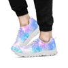 Pink and Blue Galaxy Space Men's Sneakers-grizzshop