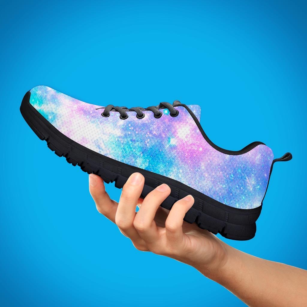 Pink and Blue Galaxy Space Men's Sneakers-grizzshop