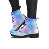 Pink and Blue Galaxy Space Women's Boots-grizzshop