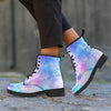 Pink and Blue Galaxy Space Women's Boots-grizzshop