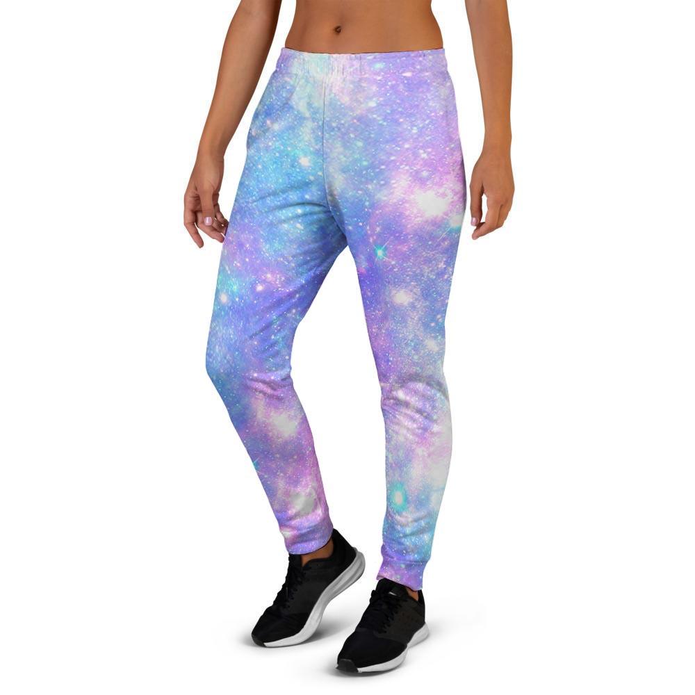 Pink and Blue Galaxy Space Women's Joggers-grizzshop