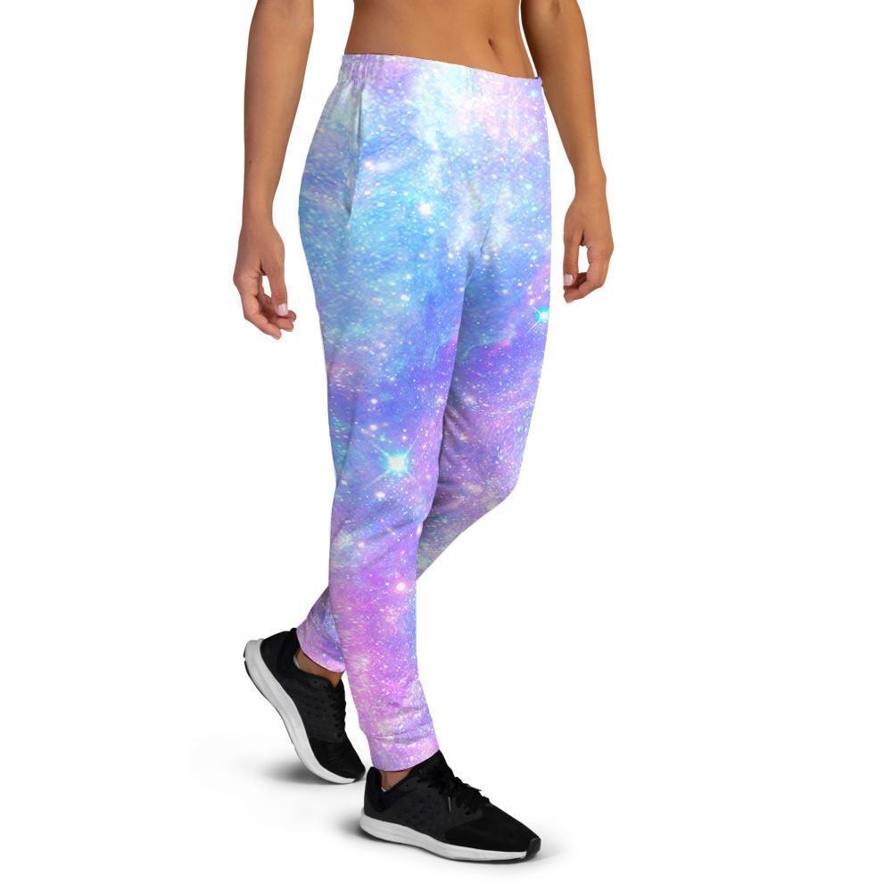 Pink and Blue Galaxy Space Women's Joggers-grizzshop