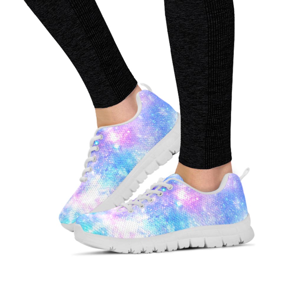 Pink and Blue Galaxy Space Women's Sneakers-grizzshop