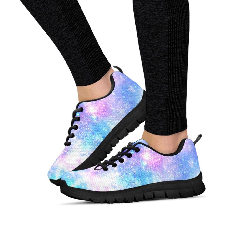 Pink and Blue Galaxy Space Women's Sneakers-grizzshop