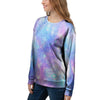 Pink and Blue Galaxy Space Women's Sweatshirt-grizzshop