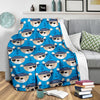 Pirate Bear Pattern Print Blanket-grizzshop