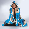 Pirate Bear Pattern Print Hooded Blanket-grizzshop